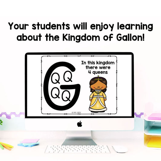 Liquid Measurement | The Story of the Gallon Kingdom Digital Presentation
