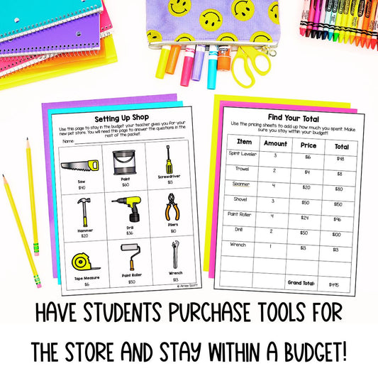 PBL Math Project | Run a Store | Real World Math Application