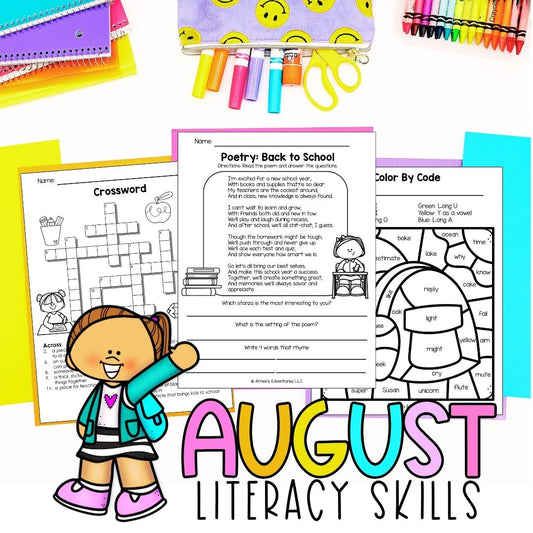 3rd Grade | 1 Full Year | Monthly NO PREP Packets | BUNDLE