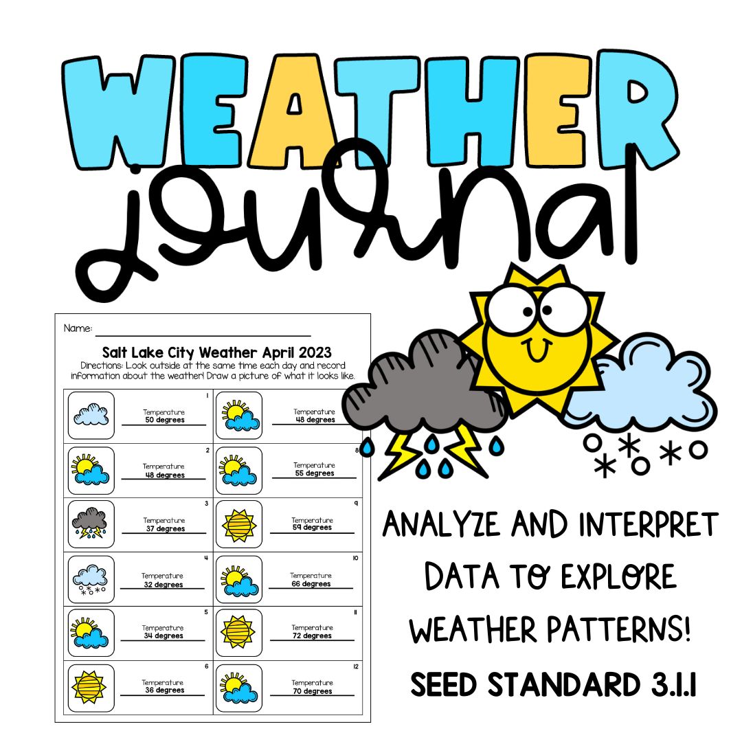Daily Weather Chart  Weather chart, Daily weather, Preschool weather