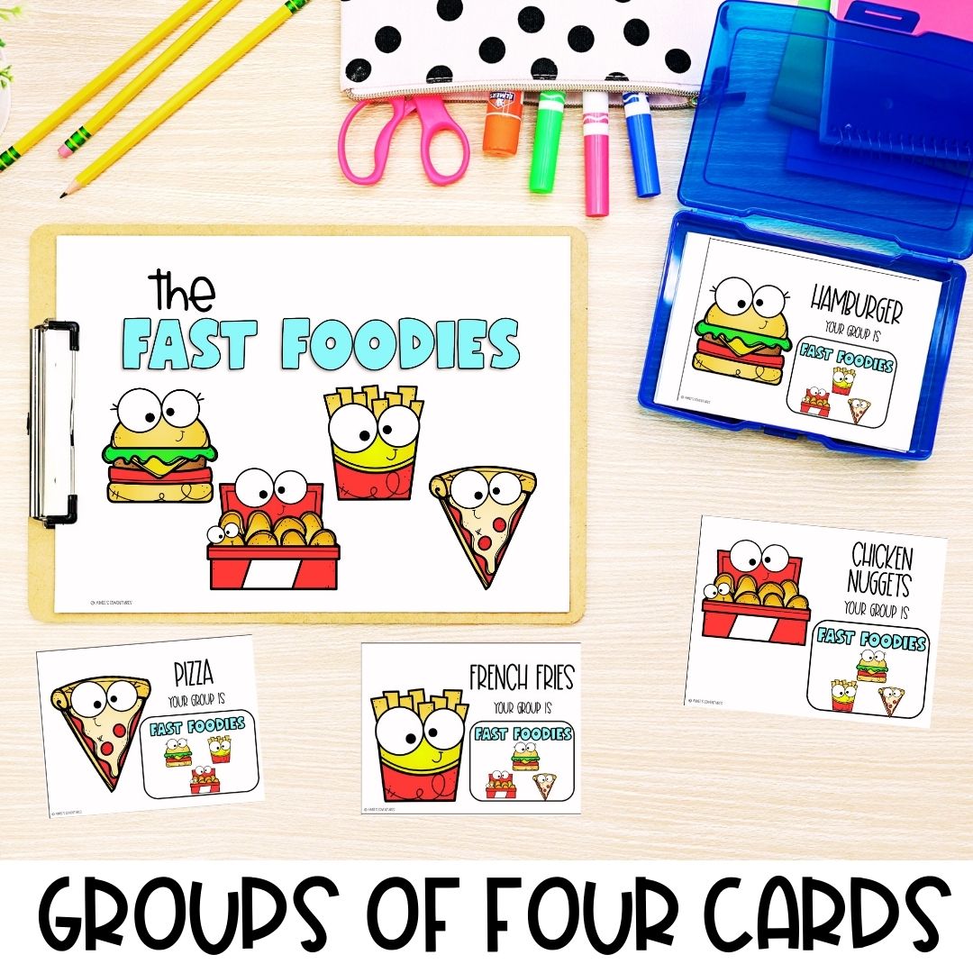 Small Group of 4 | Group Food Partner Pairing Cards