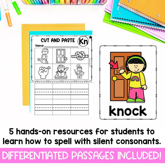 Kn Digraph Worksheet | Digraphs | Phonics Centers