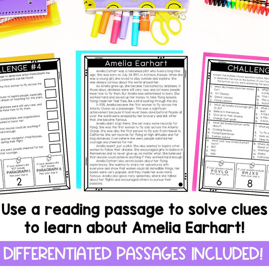 Amelia Earhart Biography | Reading Comprehension Passages | Women's History