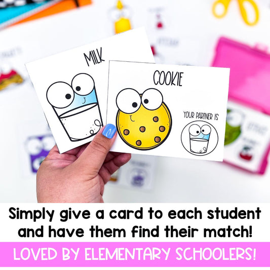 ORIGINAL Peanut Butter Jelly Partner Cards | Partner Pairing Cards | 3rd Grade
