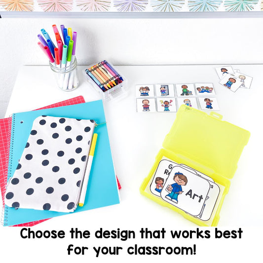 Daily Schedule Cards | Classroom Display | Special Education Style Included