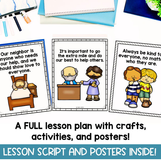 Sunday School Lessons | Bible Lessons Kids | The Good Samaritan | Coloring Pages