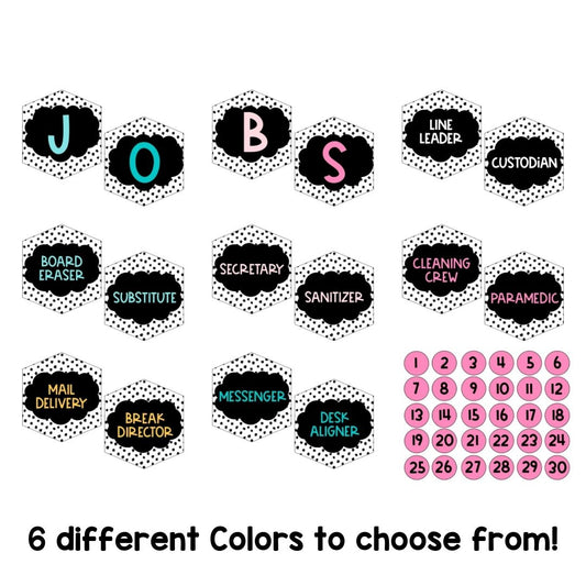 Back to School | Job Chart | Classroom Decor | Classroom Management