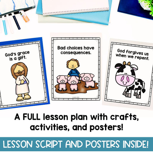 Sunday School Lessons | Bible Lessons Kids | The Prodigal Son | Coloring Page