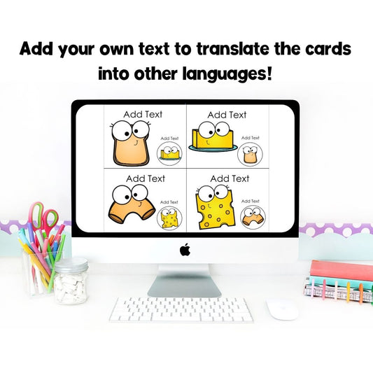EDITABLE Food Partner Pairing Cards | Classroom Management