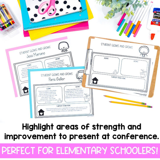 Third Grade Editable Parent Teacher Conference Form | Google Drive Template