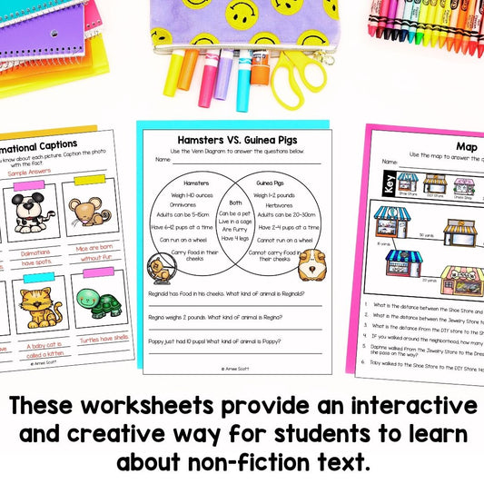 Pet Theme | Nonfiction Text Features | Language Arts Activity