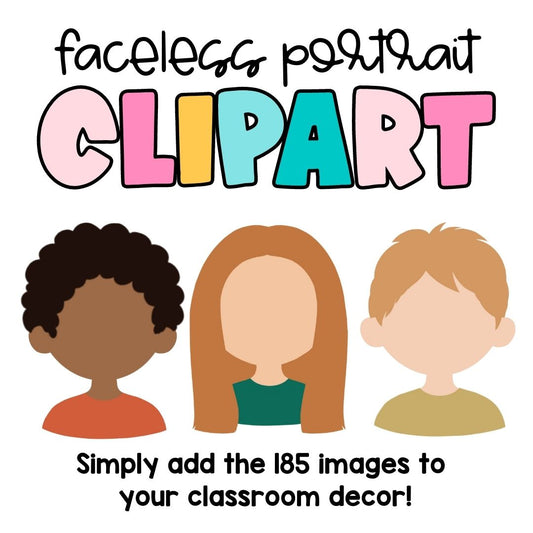 Faceless Portrait Clipart