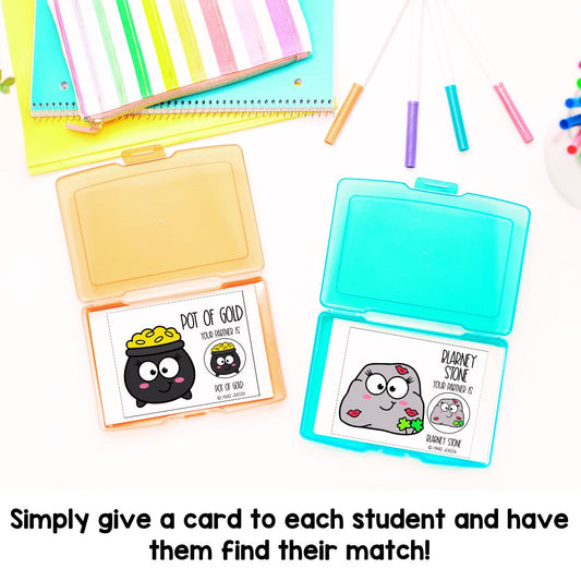 St Patrick's Day Partner Cards | Partner Pairing Cards | Classroom Management