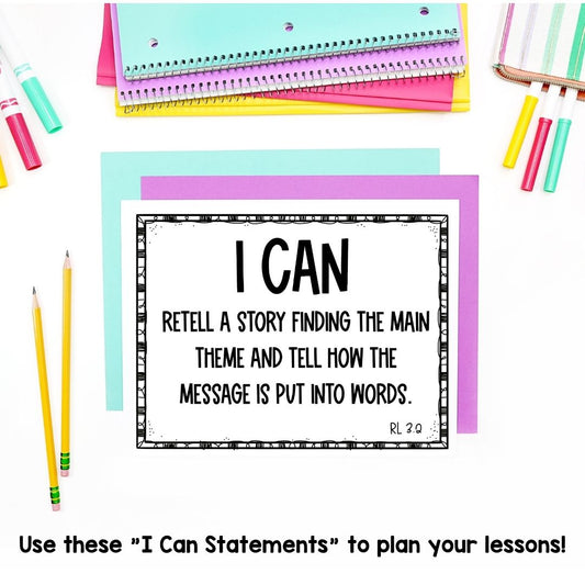 EDITABLE 3rd Grade | I Can Statements | Class Objectives