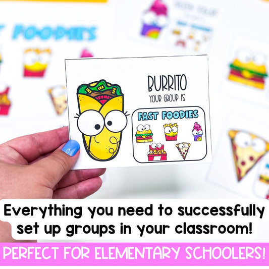 Group Pairing Cards 2-6 | 3rd Grade | Printable for Guided Reading Groups BUNDLE