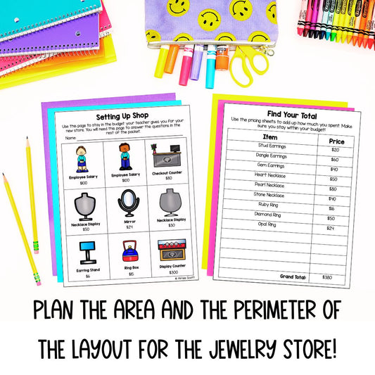 PBL Math Project | Run a Jewelry Store | Real World Math Application