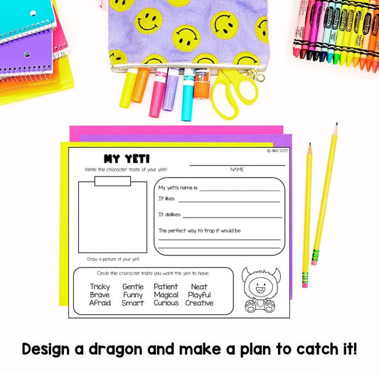 How to Catch a Yeti | Creative Writing Prompts | Winter Activities Theme