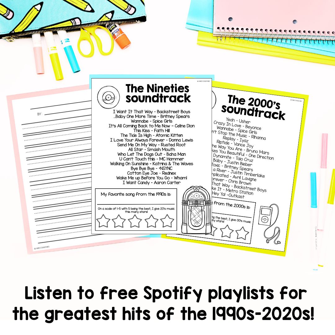 BUNDLE | 3rd Grade Social Studies | US History | Decades Project