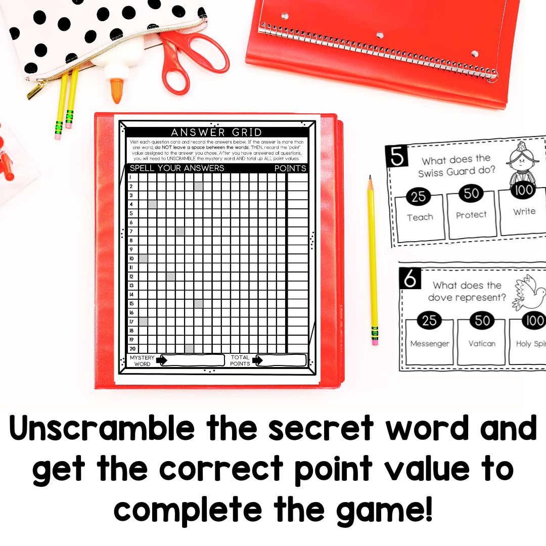 Pope Leo | Papal Election | Reading Comprehension | Scavenger Hunt