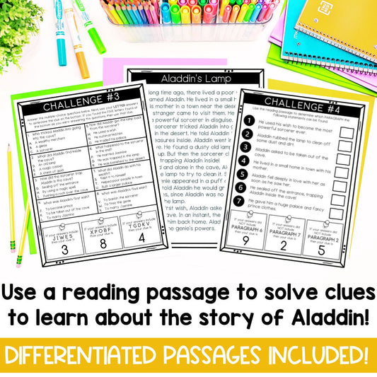 Aladdin Fairytale Activities | Reading Comprehension Game | Classroom Transformation