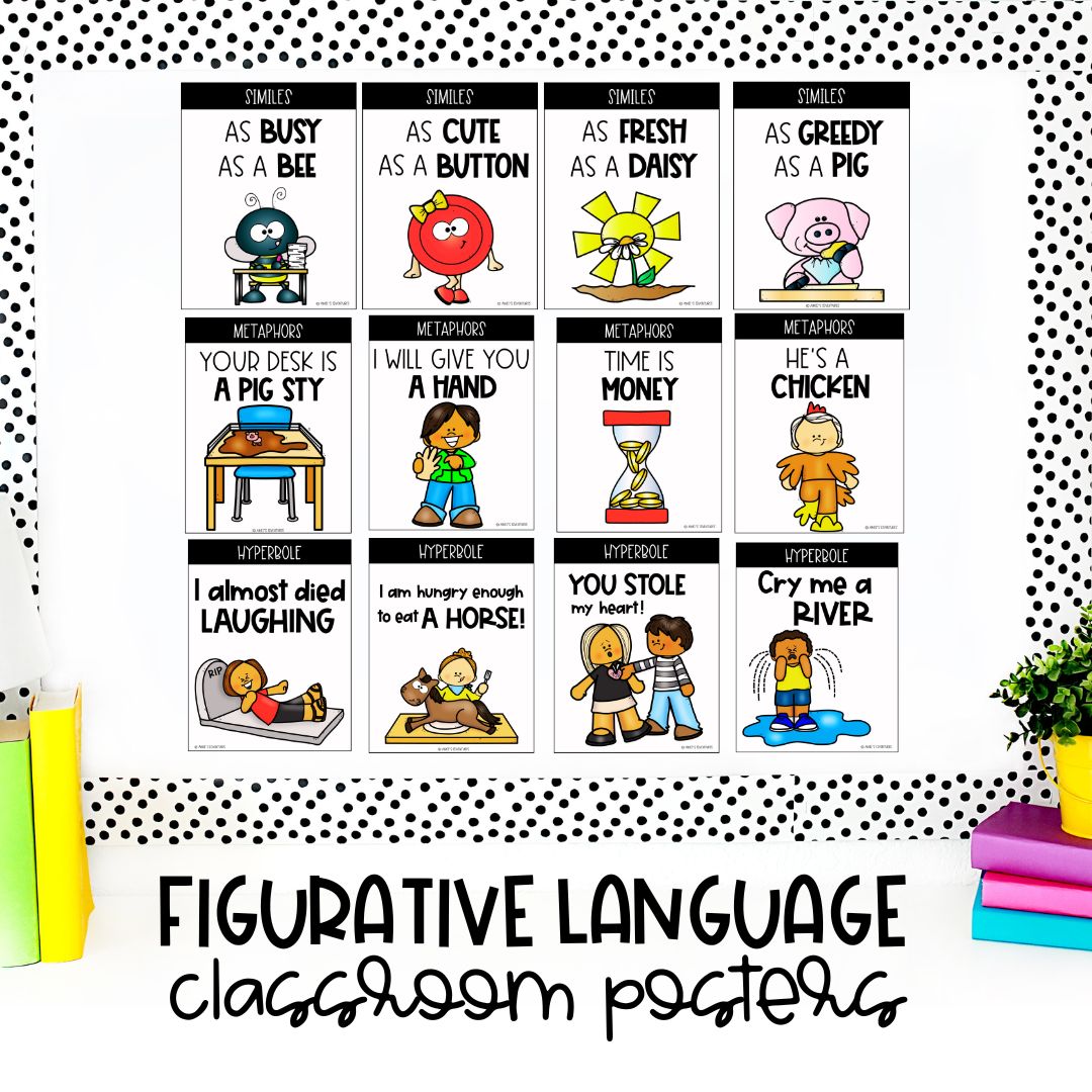 Figurative Language Posters | Bulletin Board Ideas | Classroom Decor – AimeesEdventuresLLC figurative-language-posters-bulletin-board-ideas-classroom-decor-aimeesedventuresllc