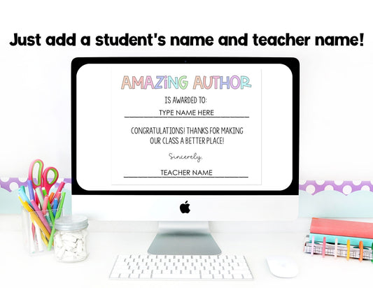 50 Editable Classroom Superlatives End of Year Awards | Digital or Printable