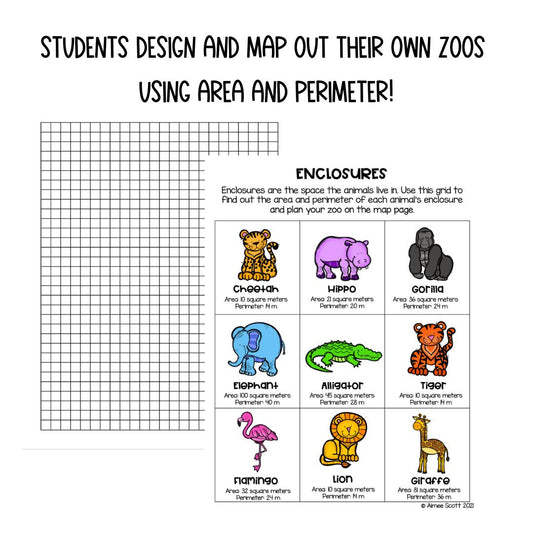 PBL Math Project | Run a Zoo | Real World Math Application