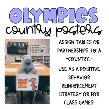 Winter Olympics | Posters | Classroom Decor | Social Studies Activities