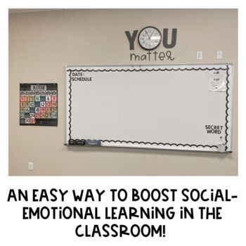 You Matter Clock | Classroom Decor