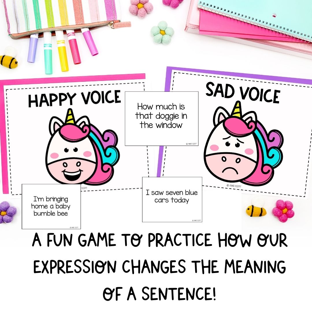 Unicorn Theme | Reading With Expression Game | Reading Comprehension