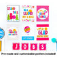 Classroom Decor Bundle | Joyful and Bright Posters and Organization