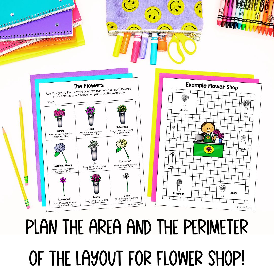 PBL Math Project | Run a Flower Shop | Real World Math Application
