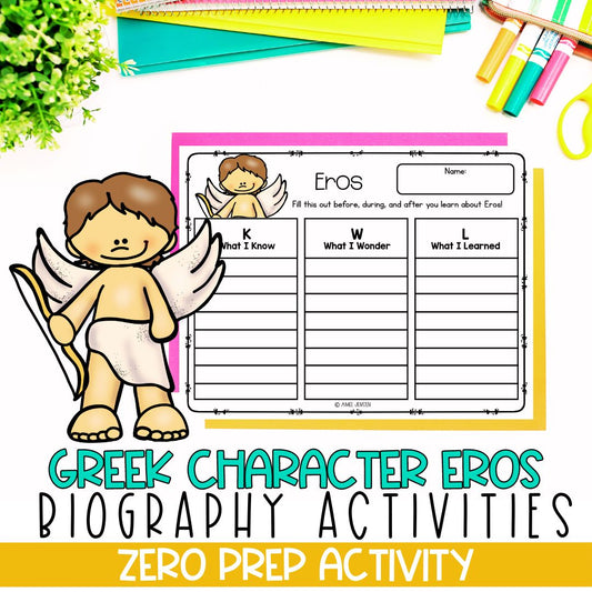 Greek Mythology Activities | Social Studies Bell Ringers | Eros