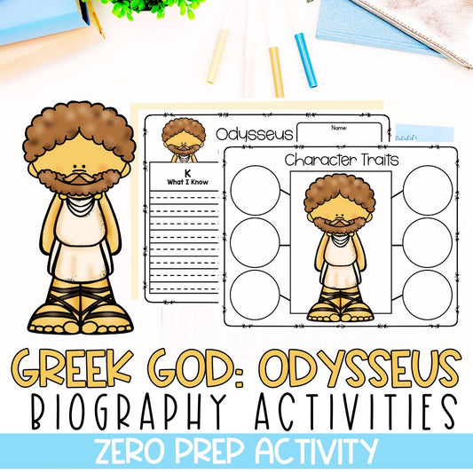 Greek Mythology Activities | Social Studies Bell Ringers | Odysseus The Odyssey