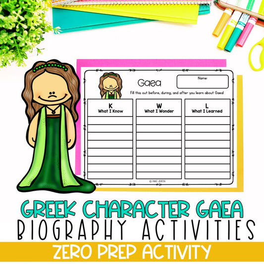 Greek Mythology Activities | Social Studies Bell Ringers | Gaea