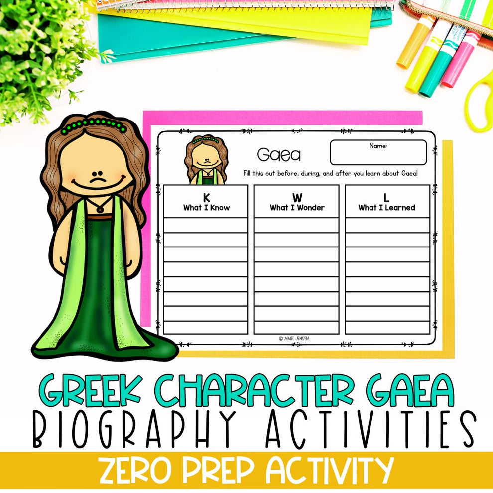Greek Mythology Activities Social Studies Bell Ringers Gaea AimeesEdventuresLLC