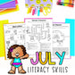 3rd Grade | 1 Full Year | Monthly NO PREP Packets | BUNDLE