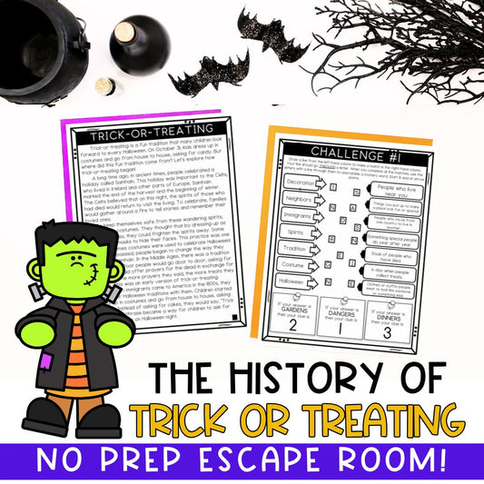 Halloween Escape Room | Trick or Treat | Reading Comprehension