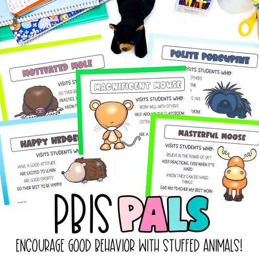 PBIS Pals | Classroom Decor Behavior Management System | Forest Animal Pack