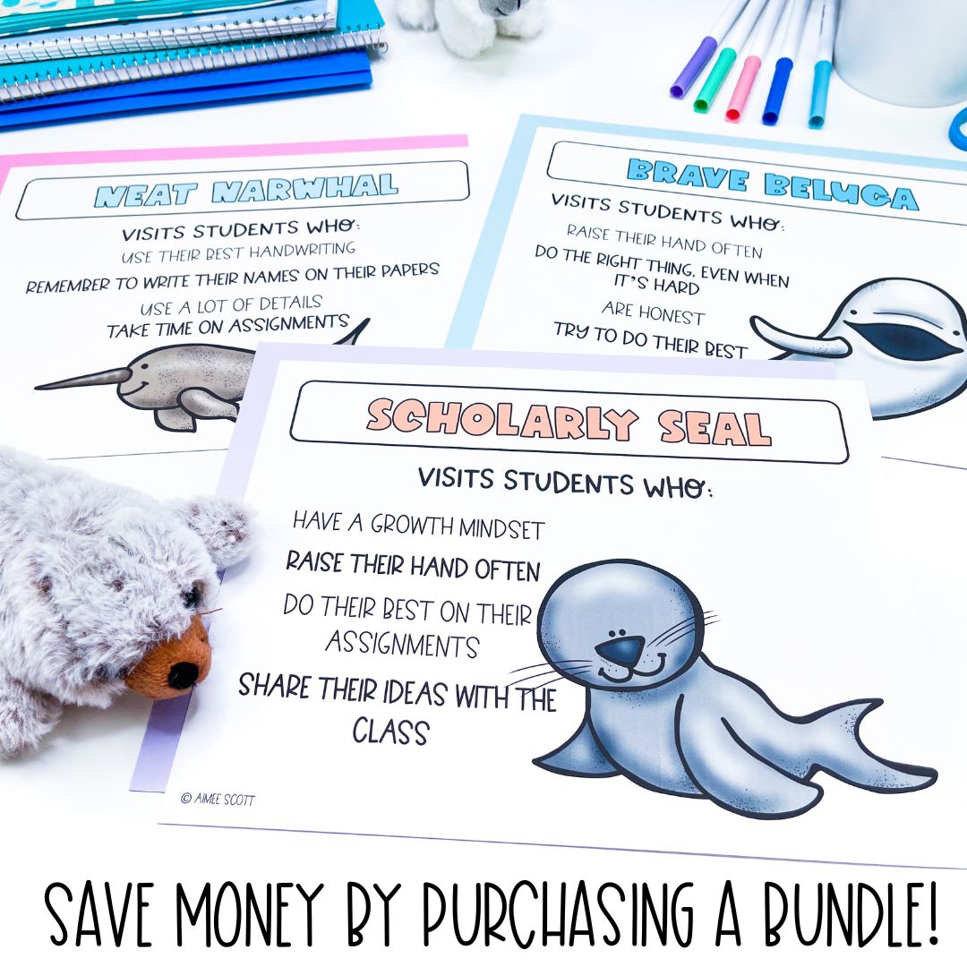 PBIS Pals | Classroom Decor Behavior Management System | Arctic Animals Theme