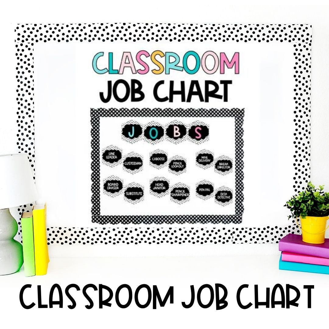 Back to School | Job Chart | Classroom Decor | Classroom Management