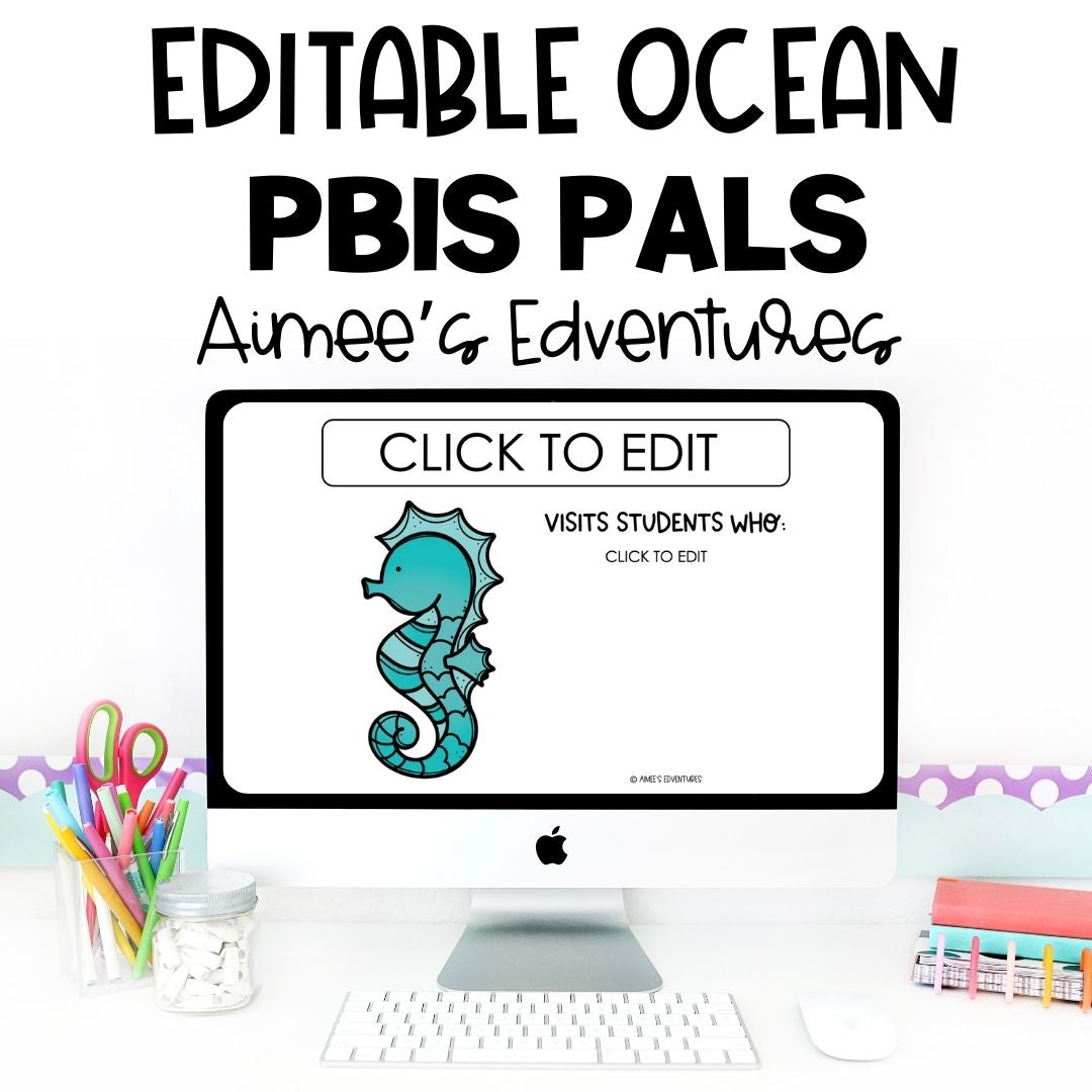 PBIS Pals | Editable Ocean Animal Pack | Classroom Decor Behavior Management