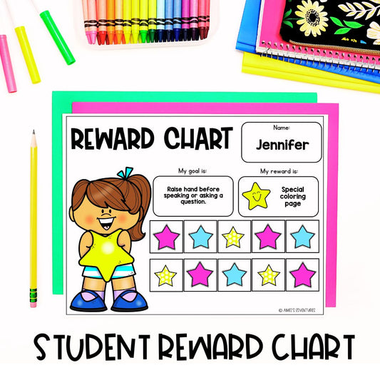 reward charts printable | classroom management | goal setting sheets students