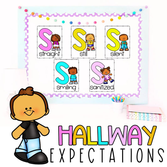 Hallway Bulletin Board | Hallway Expectations | Back to School Decor