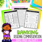 Money Banking Worksheets | Reading Comprehension Game | Money Games