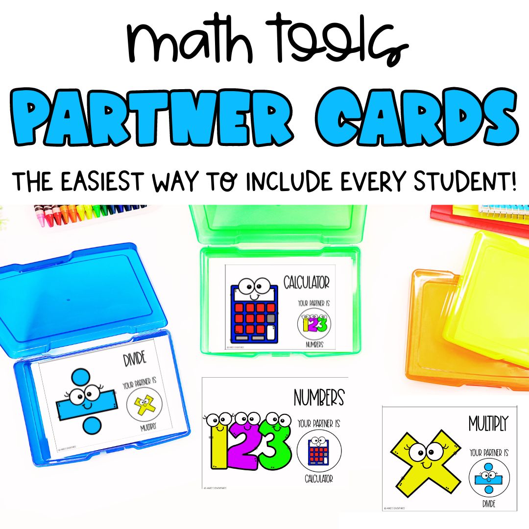 Math Theme Partner Pairing Cards | Classroom Management ...