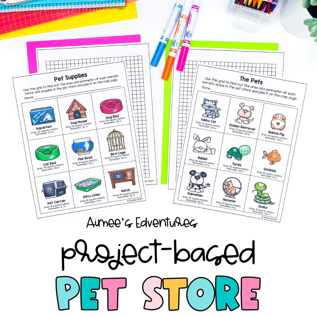 Pet Store Menu Math PBL Math Project | Run a Pet Store | Real World Math Application ...