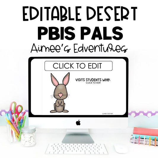 PBIS Pals | Editable Desert Animal Pack | Classroom Decor Behavior Management