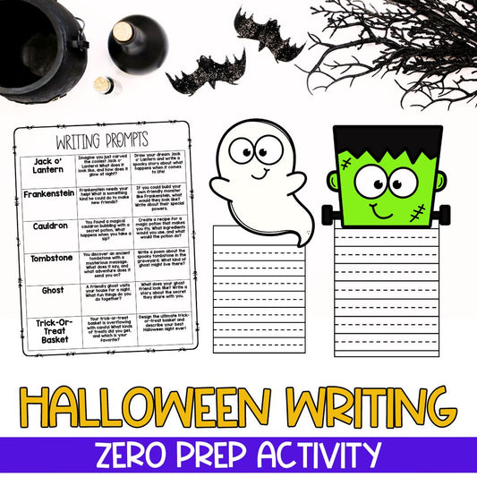 Halloween Craft | Writing Paper | Halloween Writing Activity