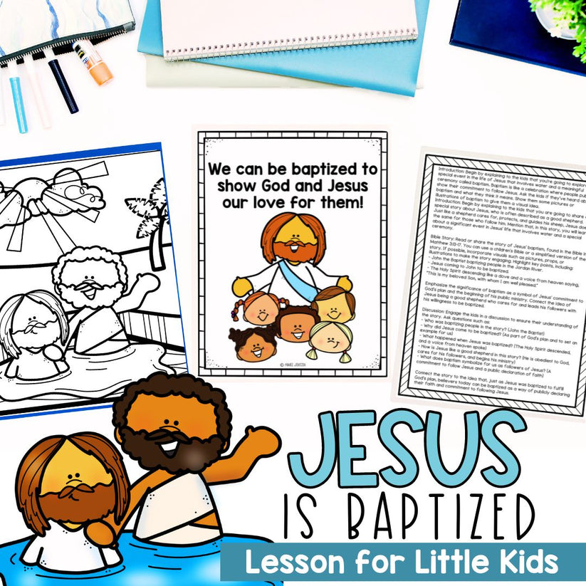 Jesus For Lesson Sunday School Lessons | Jesus is Baptized Crafts and Activities | Bibl ...